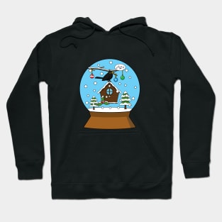 Snow Globe with Blackbird Singing Hoodie